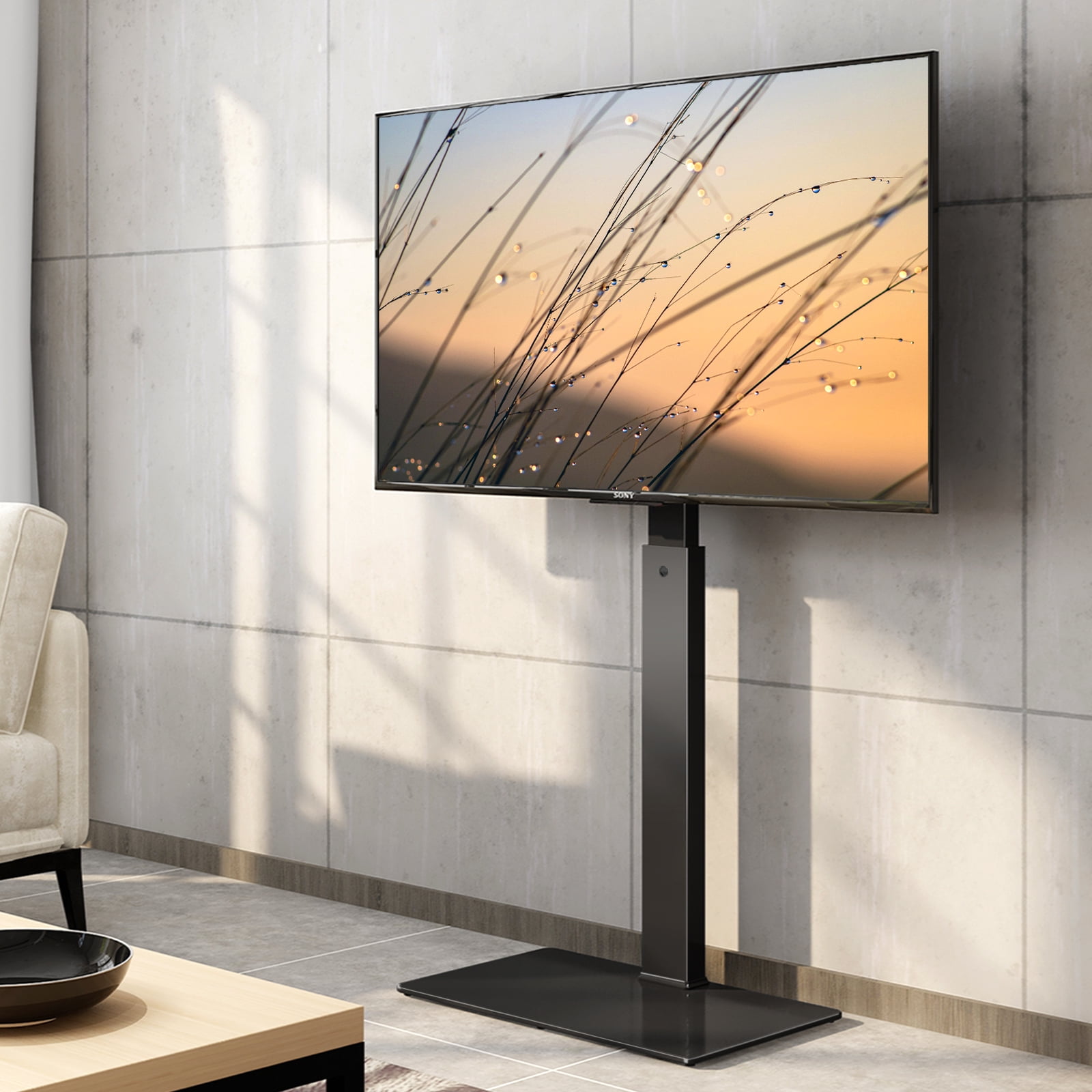 Fitueyes Floor Tv Stand Base For Small Room For Tvs Up To 55 With Swivel Mount Walmart Com