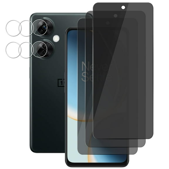 UZWZW (3 3) for OnePlus Nord N30 5G Privacy Screen Protector Tempered Glass with Camera Lens Protector