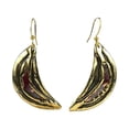 thumbnail image 1 of Brass and Copper Slice Earrings Brass Images, 1 of 1