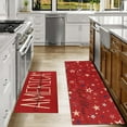 thumbnail image 2 of 4th of July Kitchen Rugs Set of 2, Independence Day Star Fireworks 4th of July Mat, Non-Slip Comfortable Washable Floor Mat for Kitchen Sink Front and 4th of July Kitchen Decor，17x30+17x47 Inch Red, 2 of 7