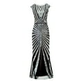 thumbnail image 2 of NECHOLOGY Womens Black And Green Dress Ladies Dress Vintage 1920s Sequin Beaded Tassels Party dresses for women 2022, 2 of 4