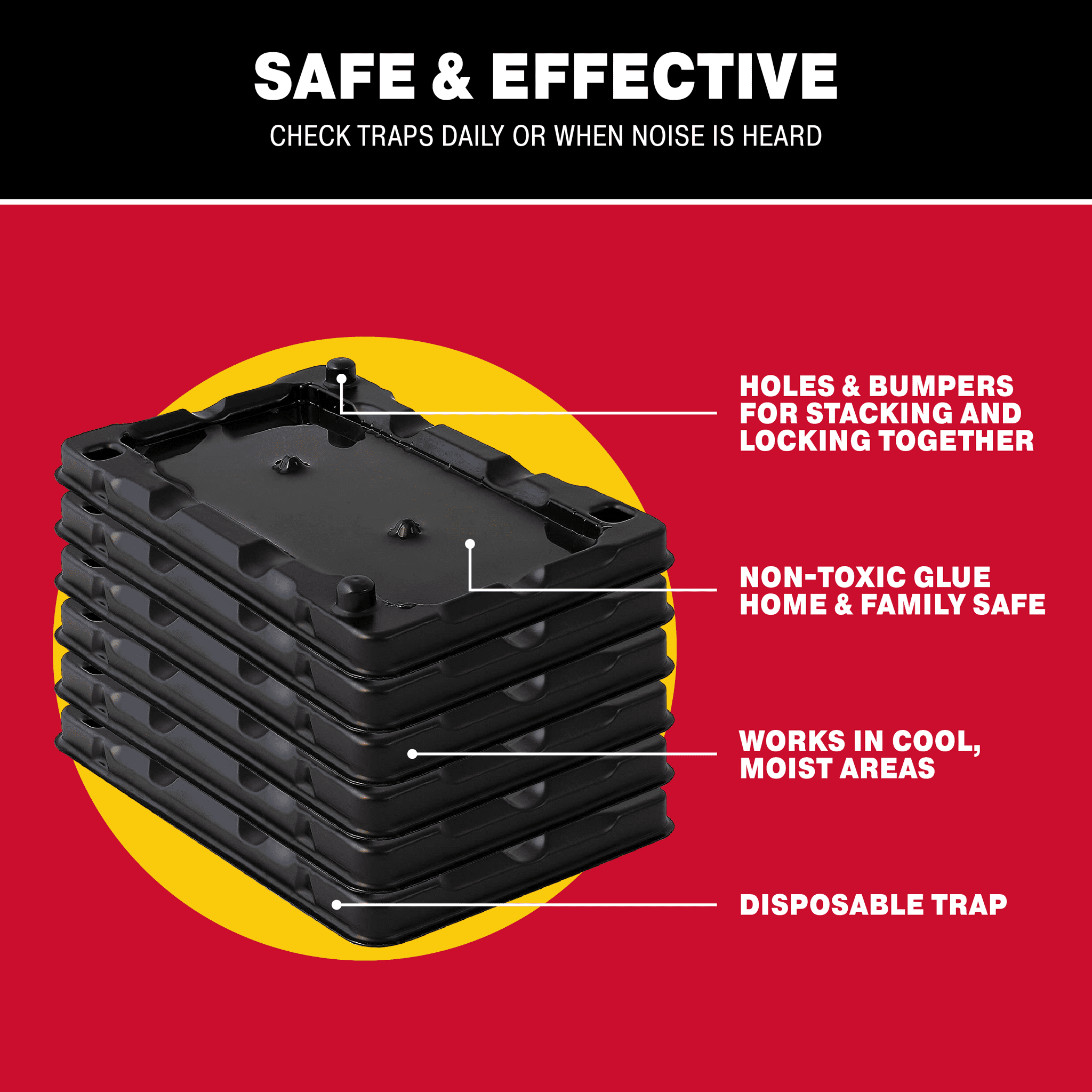Catchmaster Mouse & Insect Solid Glue Traps 6 Count