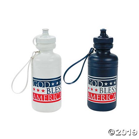 God Bless America Plastic Water Bottles