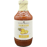 Gourmet Warehouse Small Batch Hawaiian BBQ Sauce Made With Natural Ingredients Gluten Free No HFCS Tangy Barbecue 16 Oz (Pack of 1)