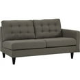 thumbnail image 2 of Empress Left-Facing Upholstered Fabric Loveseat in Oatmeal, 2 of 7