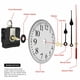 thumbnail image 5 of 2 juegos 31MM Eje DIY Reloj de Cuarzo Mecanismo de Movimiento Manos Pared Reloj de Cuarzo Herramienta Piezas, 5 of 5