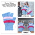 thumbnail image 5 of STOBOK 1Pair Heated Mitten Gloves USB Powered Wool Half Finger Winter Gloves, 5 of 5