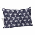 thumbnail image 2 of Date Tree Pillow Covers King, Navy Blue Farmhouse Summer Tropical Plants Soft Brushed Microfiber Breathable Throw Pillow Covers, Pillowcase with Zipper for Couch Sofa Bedroom Living Room 20"x36", 2 of 9