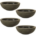 thumbnail image 1 of Sunnydaze Pot de Fleurs d'Extérieur Percival à Double Paroi en Polyrésine Résistant aux Intempéries - 20,75 Pouces - Sable - Lot de 4, 1 of 9