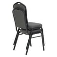 thumbnail image 4 of National Public Seating 9300 Series Deluxe Upholstered Banquet Chairs, Natural Graystone/Black, Pack Of 2 Chairs, 4 of 7