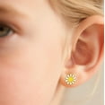 thumbnail image 5 of 925 Sterling Silver Daisy Flower Stud Earrings for Women Teens White Flower Stud Earrings Summer Spring Earrings, 5 of 10