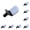 Black+white adhesive tray, variant on 10 Pcs Shelf Support Pegs,1/4 Inch (0.74x0.51in) Metal Shelf Pins for Wood Shelves Adjustable Shelf Brackets L-Shaped Clips with Silicone Sleeve for Kitchen Bookcase Cabinet Furniture Support
