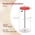thumbnail image 3 of Gymax Set of 4 Swivel Bar Stool Height Adjustable Round Barstool w/ 360-Degree Swivel PU Leather Upholstery Gas Lift Footrest, 3 of 6