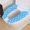 B, variant on 1 Pair Sticky Toilet Seat Lid Cover Pads Washable Toilet Warmer Mat Proector Liner for Bathroom Toilet Seat Cover Pads