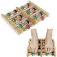 thumbnail image 1 of Foot Massager Wooden Roller Reflexology For Stress Fitness Health Care Feet Massager Colorful Massage Roller Pain Relief, 1 of 3