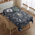 thumbnail image 2 of Spider Web Bats Halloween Pattern Rectangle Tablecloth 60"x84",Waterproof Polyester Rectangle Table Cloth, Wipeable Spillproof Polyester Tablecloth for Dining, Camping, Indoor and Outdoor, 2 of 5