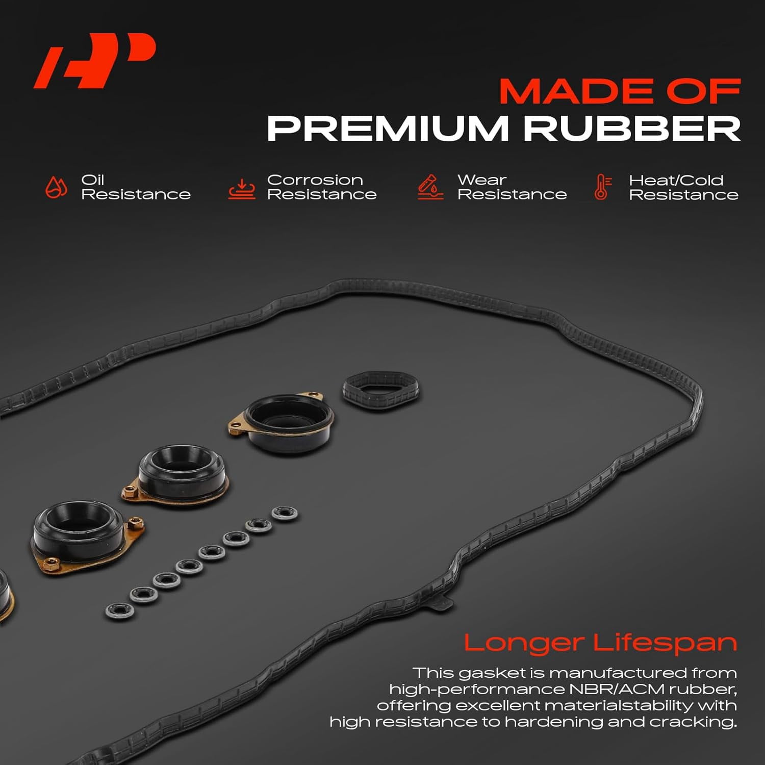 A-Premium Engine Valve Cover Gasket Set Compatible with Honda Accord 2013-2017 & Acura TLX 2015-2020 ILX 2016-2022 2.4L