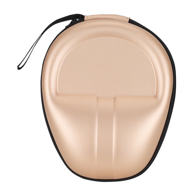 Caja de transporte a prueba de golpes para auriculares portátiles, estuche impermeable para almacenamiento de auriculares, EVA, oro rosa