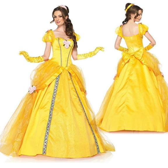 Aipartys Women's Classic Belle Princess Halloween Costume with Sleeve