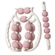 thumbnail image 1 of Rodillo masajeador de piernas de 360 degree, masajeador de relajación muscular, rodillo de espuma para muslos y pantorrillas. rosa blanco, 1 of 9