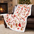 thumbnail image 4 of Christmas Throw Blanket Reversible Flannel Soft Plush, Cozy Warm Machine Washable Couch Blanket for Sofa Bed Living Room Holiday by PALIFEUR, 4 of 6