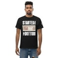 thumbnail image 2 of Started from the bottom now we're here Men's classic tee (Black, M), 2 of 6
