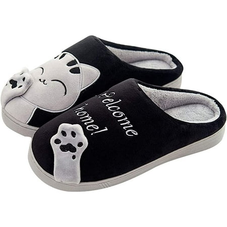

Women Men Memory Foam Home Slippers Cozy Slip on Cute Animal Slippers Comfy Couple House Shoes Indoor Outdoor