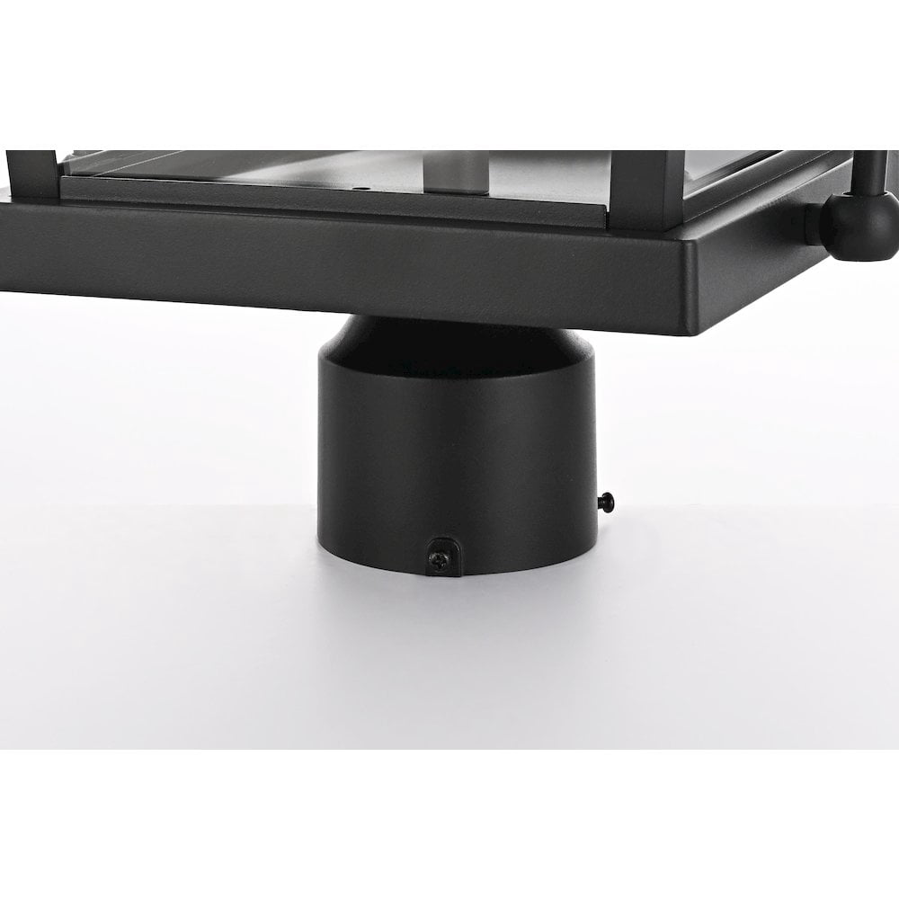 Elegant Lighting Luz 27 inch Outdoor Post light in Black