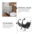 thumbnail image 4 of Soimiss Animal Paper Roll Rack Iron Black 1Pcs Bathroom Tissue Storage, 4 of 7