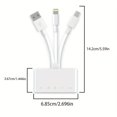 thumbnail image 3 of LEEYNEER 5-in-1 USB-C OTG Adapter & SD/Micro SD Dual Slot Memory Card Reader with USB-C to A Connector  USB-PD Fast  USB-C Power Delivery  Compact All-in-One Device for iPhone/iPad/Androi, 3 of 5