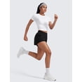 thumbnail image 3 of Shorts CRZ YOGA Doble Capa con Bolsillos Laterales con Cierre y Entrepierna de 3", 3 of 6