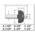 thumbnail image 4 of Broca fresadora Bosch 85207MC con punta de carburo, 1,27 x 1,59 cm, 4 of 5