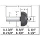 thumbnail image 4 of Broca fresadora Bosch 85207MC con punta de carburo, 1,27 x 1,59 cm, 4 of 5
