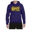 thumbnail image 2 of The Best Wifey in the Universe | Mens and Womens Mother's Day Hooded Sweatshirt Graphic Hoodie, Purple, 3XL, 2 of 4