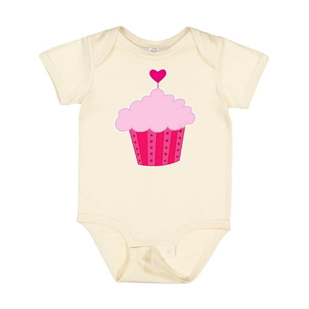

Inktastic Pink Cupcake Girls Baby Bodysuit