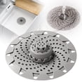 thumbnail image 2 of Universal Bathtub Drain Stopper, Ongmies Shower Drain Hair Catcher, Tub Stopper with Visible Top Strainer, Upgraded Pop-Up Drain Plug, Stainless Steel Filter Basket, 2 of 6