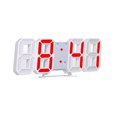 thumbnail image 1 of Amdohai 3D LED Digital Clock Electronic Table Clock Alarm Clock Wall Glowing Hanging Clocks White Shell Red Display, 1 of 7