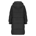 thumbnail image 5 of Christmas Clearance! ZVNAΖH Extra Long Puffer Coat Women Zip Up Padded Coat Thick Overcoat Winter Packable Jackets Warm Coats with Hood, 5 of 7