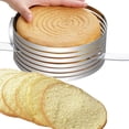 thumbnail image 3 of Cake Slicer 6-8 Inch/9-12 Inch, 7 Layer, Food Grade, Easy to Clean, Evenly Cut, Stainless Steel Adjustable Round Cake Cutter Ring, Kitchen Gadget, 3 of 8