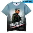 thumbnail image 4 of The New Men's T-Shirt Top Gun 2 Maverick Balaclavas Casual Fashion 3D Printed Summer Children's Role-Playing Leisure T-Shirt, 4 of 4