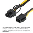 thumbnail image 5 of Unique Bargains PCIe Cable 6 Pin Female to 8 Pin (62) Male PCI Express Power Adapter Cable GPU Power Supply Cable 220mm, 2pcs, 5 of 5