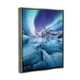 thumbnail image 4 of Stupell Industries Aurora Glaciers Photography Landscape Photography Gray Floater Framed Canvas Art Print Wall Art, 17 x 21, 4 of 10