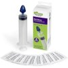 Ezy Dose Sinus and Allergy Relief Syringe,Nose Rinse for Home or Travel, Includes 10 Saline Packets