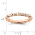 thumbnail image 5 of Avariah Solid 14k Rose Gold Stackable Expressions Diamond Ring - Ring Size 7.0 Natural Diamonds, 5 of 8