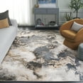 thumbnail image 2 of SAFAVIEH Pyramid Luis Abstract Area Rug, Grey/Navy Gold, 6'7" x 6'7" Square, 2 of 7