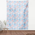 thumbnail image 4 of Floral Fabric by the Yard, Abstract Soft Pastel Colored Blooming Spring Flowers on Plain Backdrop, Decorative Upholstery Fabric for Chairs & Home Accents, White Pale Blue Rose by Ambesonne, 4 of 5