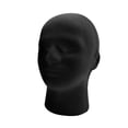 thumbnail image 2 of Male Mannequin Head Round Base Male Stand Model Lightweight Easy to Carry Foam Man'S Head Display Stand for Display Hairpieces Headset Bubble Package, 2 of 8