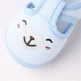 thumbnail image 5 of YYUIJK Baby First Walking Shoes Boys Girls Infant Sneakers Crib Shoes Breathable Lightweight Slip On Shoes Blue 3-6 Months, 5 of 5