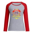 thumbnail image 4 of Penkiiy Happy New Year Women's Classic New Year Print Round Neck Long Sleeve Loose Round Neck Tops L Gray, 4 of 4