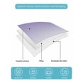 thumbnail image 5 of Quilts Twin Size, Purple White Ombre Soft Comforter Bedding Set for Bed, Purple Gradient Color Modern Abstract Art Lightweight Quilted Bedspread with Pillow Cover(2 Pieces) for All Season, 68x86 Inch, 5 of 6